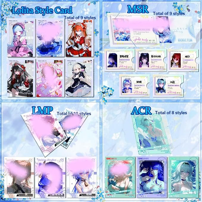 Anime Cards, Chun Guang Zha Xie - 1 Box,MEIKA Series, Anime Stuff Goddess Story TCG Integrated Waifu Card (CGZX)