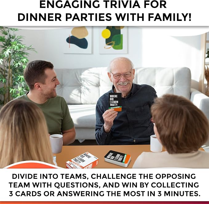 QUOKKA Trivia Card Games for Adults with 500 Questions – History Board Games for Adults, Teens and Families – Trivia Cards with Answers – Fun Party Game for Family Game Night
