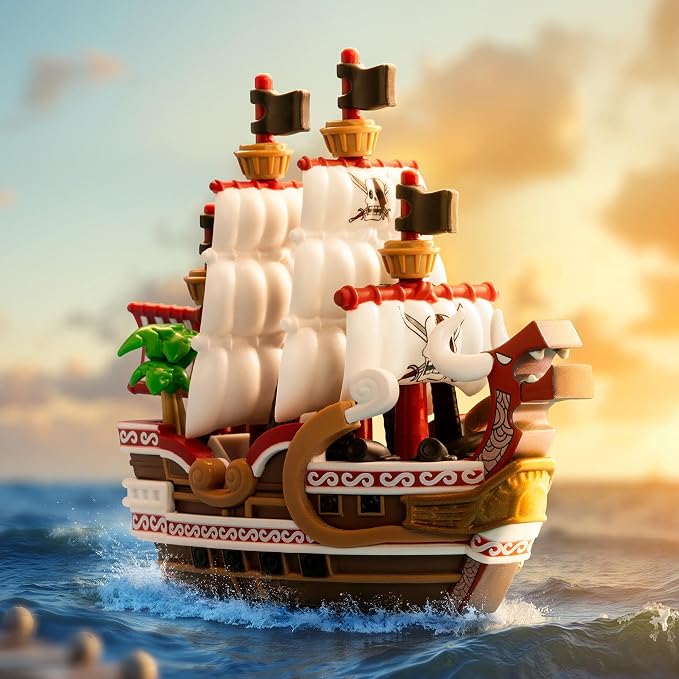 POP MART One Piece - The Grand Line Series Vehicles Blind Box Figures, Collectible Toys Home Decorations, Holiday Birthday Gifts for Boys, Anime Fans, Single Box