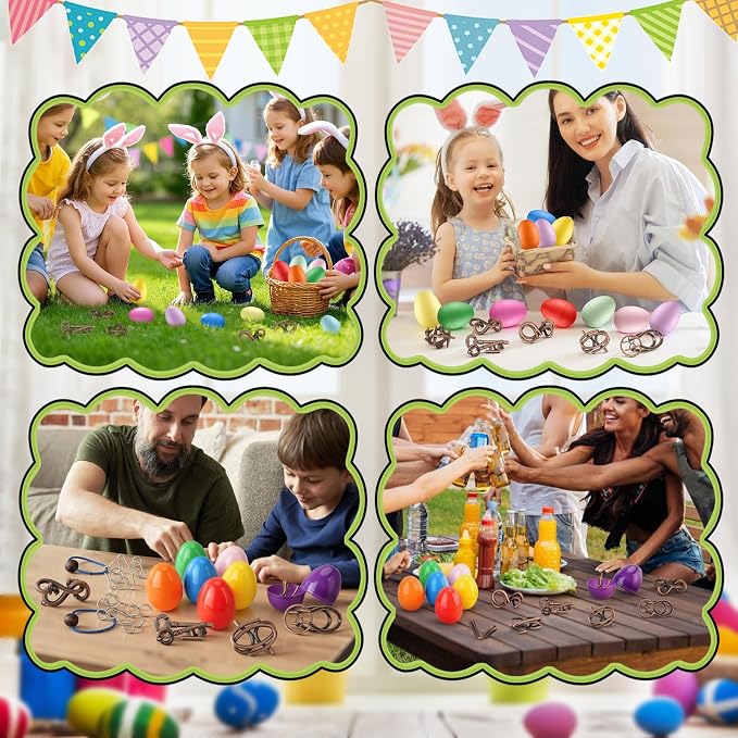 Mytothfy 24 Pcs Brain Teaser Puzzles for Adults Teens - Metal Puzzles 3D Puzzle Game Toys for Adults Teens - Unlock Interlocking Puzzle Adult Teens IQ Education Smart Toys