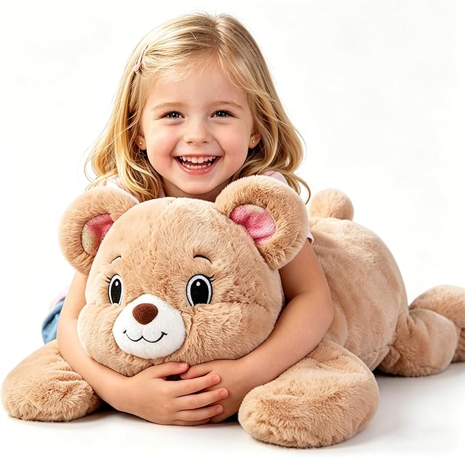 5 LB Weighted Stuffed Animal Teddy Bear for Kids,Adults,24.5" Plush Toy Soft Cuddly Gift for Birthday, Christmas, Boys, Girls, Teens