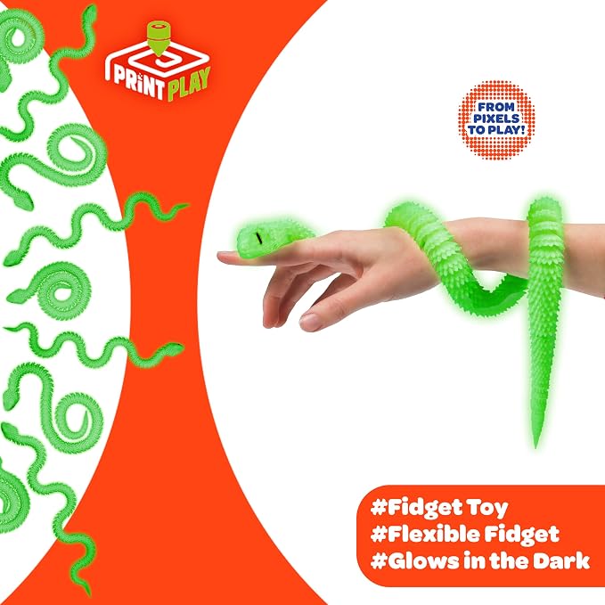 Born to Print Articulated 3D Printed Animal Fidget Toy – Flexible Moving Desk Toy for Kids & Adults | Sensory Stress Relief Toy | Realistic Collectible Animal Figure