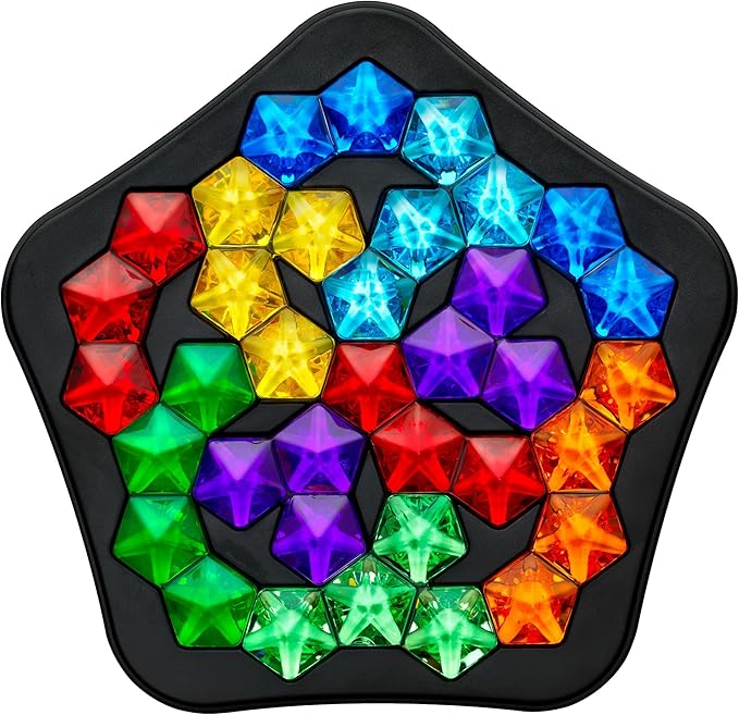 SmartGames IQ Deluxe: Pentagon - the New IQ Series from Featuring 120 Challenges in a Deluxe Travel Case for Ages 14 - Adult