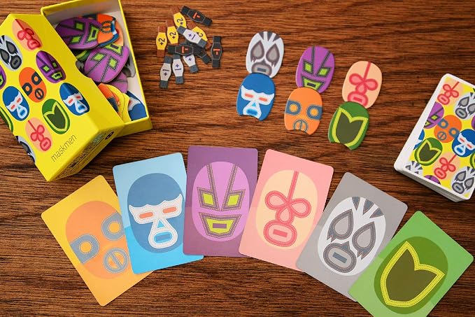 Oink Games Maskmen – Strategic Shedding Card Game | 2–6 Players | Ages 9+ | 20-Minute Portable Game