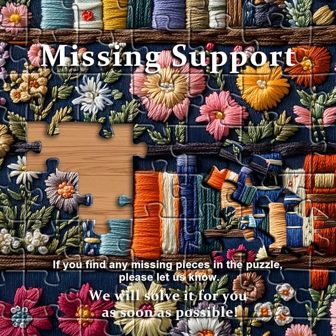 PICKFORU Wildflower Pages Jigsaw Puzzle 1000 Pieces, Unique Art Floral Plant Puzzle Retro Vintage Aesthetic Challenge for Adults