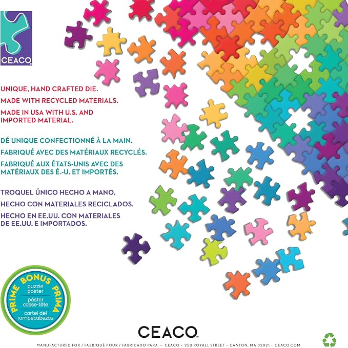 Ceaco – Sunrise Perfection - 300 Oversized Piece Jigsaw Puzzle  Large, Oversized Shapes - Great for Adults, Seniors, Family, Kids, Easy to Grip