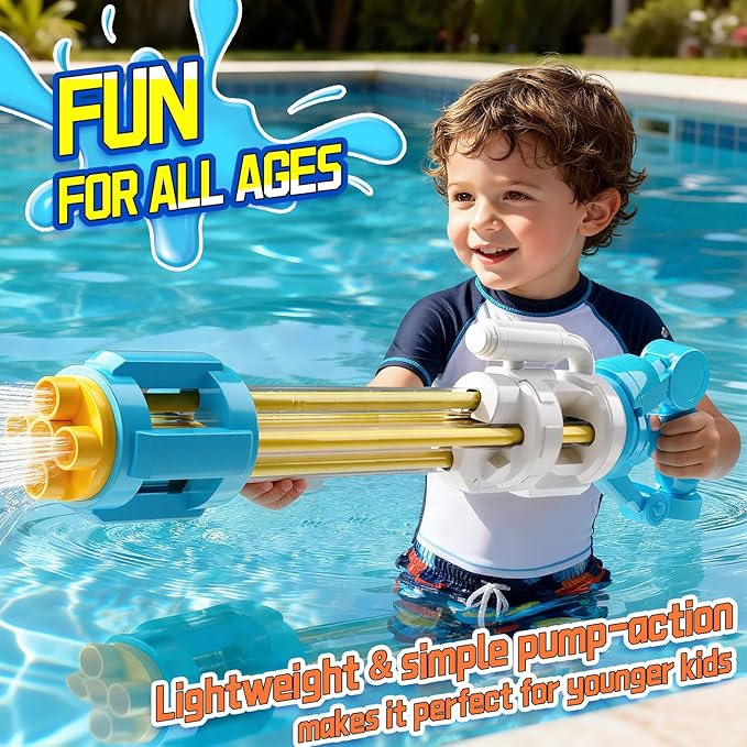 2pcs Water Guns for Kids Adults Toddler, High-Capacity Water Squirt Gun Toy, Summer Fun Water Toys for Pool Outdoor Beach Games, Water Blaster for Ages 4-8 8-12 Boys Backyard Party Play
