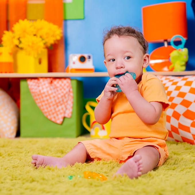 Bright Starts Chill & Teethe Water-Filled BPA-Free Baby Teething Toy, Ages 3 Months+, (Pack of 2)