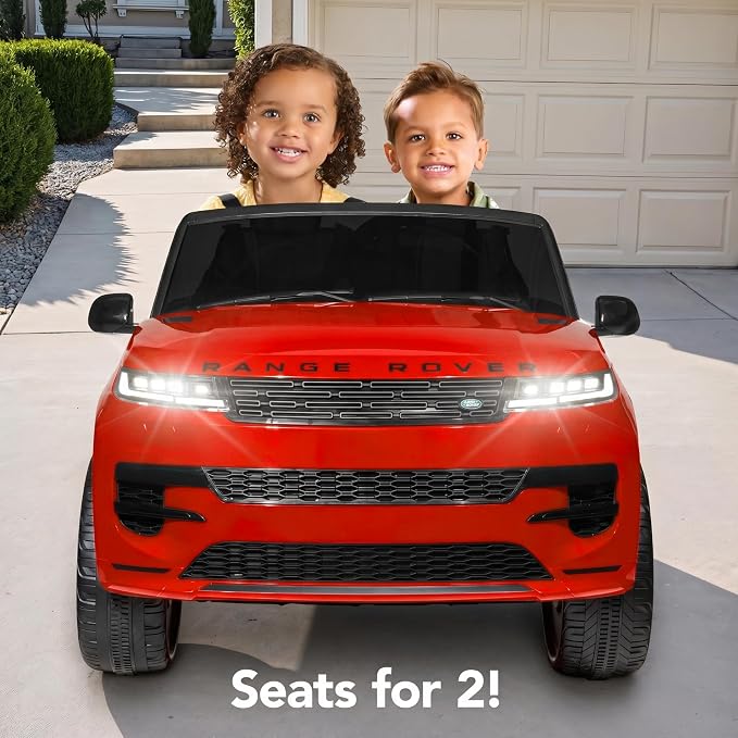 Best Choice Products 24V 2-Seater Licensed Range Rover Sport Electric Ride On Car for Kids with Parental Remote Control, 132 lb Weight Capacity - Red