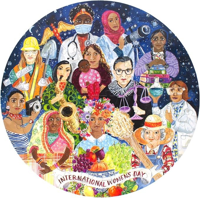 eeBoo 100 Piece Puzzle for Kids - International Women's Day Children's Puzzle Celebratory, Large Pieces for Small Hands to Develop Motor Skills