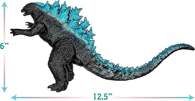 TwCare Monster vs. Kong 2021 Toy Action Figure: King of The Monsters Dinosaur Dragon, Movie Series Movable Joints Soft Vinyl, Travel Bag