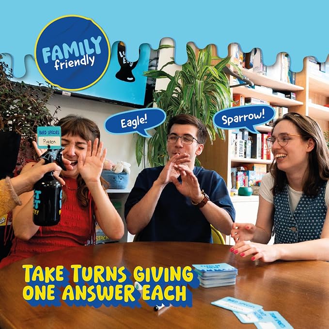 Lucky Egg Get Wet – Hilarious Category Party Games for Family Game Night – Family Board Games for Adults with Sprayer, Dice & 150 Category Cards – Best Family Games for Kids, Adults & Groups Ages 8+