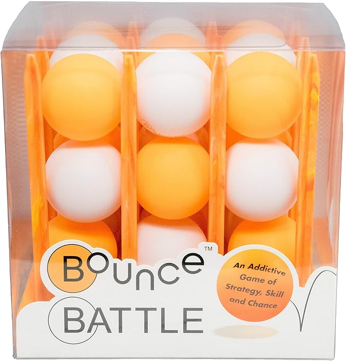 Bounce Battle Marbled Edition Game Set - Fast-Paced Ball Bounce Game, 27 Balls - Ages 8+