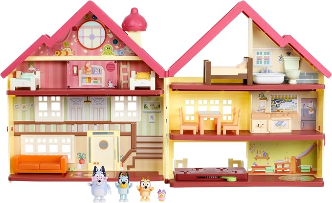 Bluey House Playset for Kids, XL Ultimate Interactive Lights and Sounds Playhouse Toys, Includes Dance Floor, Dollhouse, Toy Set Ages 3+, Amazon Exclusive