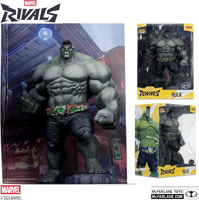 McFarlane Toys- Marvel Rivals The Hulk 1:6th Scale Collectible (Green or Gray Variant)