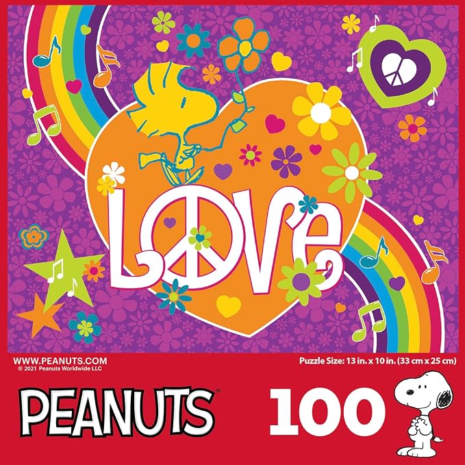 RoseArt - Peanuts - 100 Piece Jigsaw Puzzle for Kids and Adults