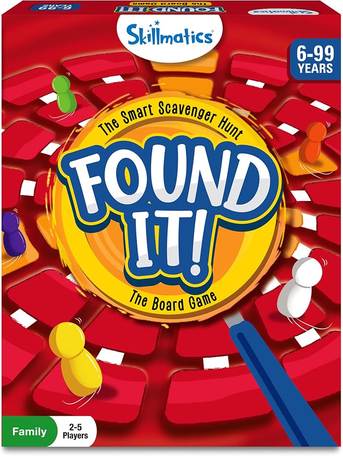 Skillmatics Board & Card Game - Found It, Scavenger Hunt for Kids, Adults, Families, Educational Game Collections, Fun, Gifts for Ages 6, 7, 8, 9 and Up