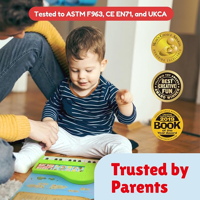 BEST LEARNING My First Piano Book — Award-Winning 20-Key Toy Piano for Toddlers and Kids Ages 3-8 — 10 Nursery Rhymes, 6 Instrument Sounds, Record & Playback — Educational Music Birthday Gift
