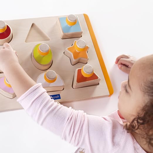 Guidecraft Shape Sorter - Educational and Learning Toys For Kids , Puzzle Board