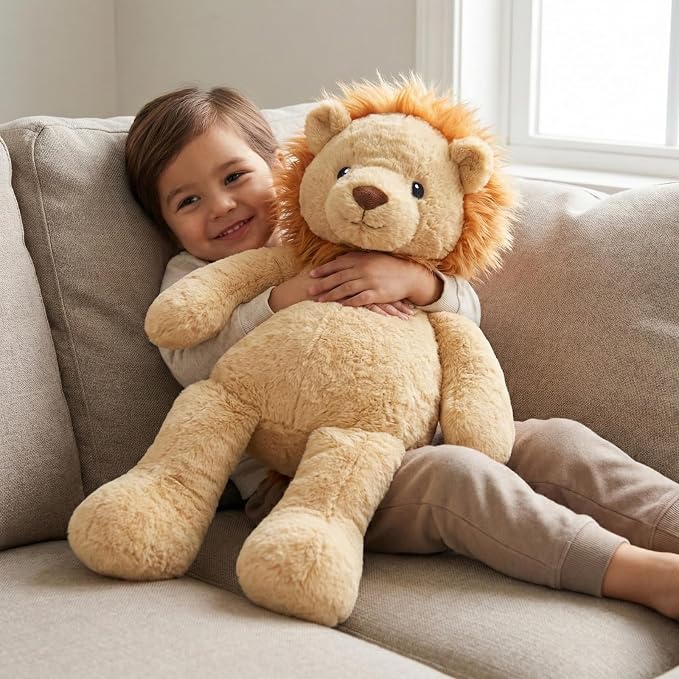 WEIGEDU Dressable Stuffed Animal Fits 3-6M Toddler Clothes, 24.8" Large Plush Toy with Long Limbs for Pretend Play, Soft Huggable Companion - Dog