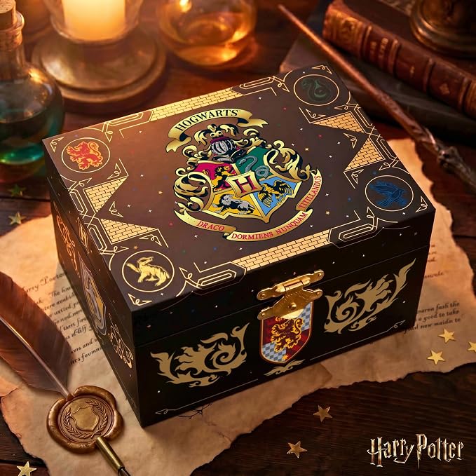 Harry Potter Jewelry Box for Girls Musical Jewelry Box with Spinning Figurine, Harry Potter Toys for Kids Ages 3-7