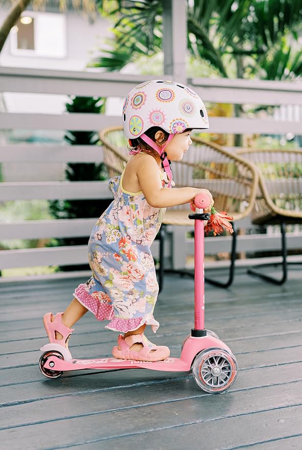 Micro Kickboard | Mini Kids Scooter for Ages 2-5 | Children up to 110 lbs | 3 Wheel Lean-to-Steer Design | Adjustable T Bar | Smooth Ride PU Wheels | Swiss Design