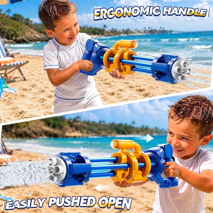 2 Pack Water Guns for Kids, Soaker Squirt Water Gun Toys, Beach Backyard Party Play Game Activities, Outdoor Swimming Water Pool Guns Birthday Gifts Toy for Kid Adults Ages 4-8 8-12 Boys Girls