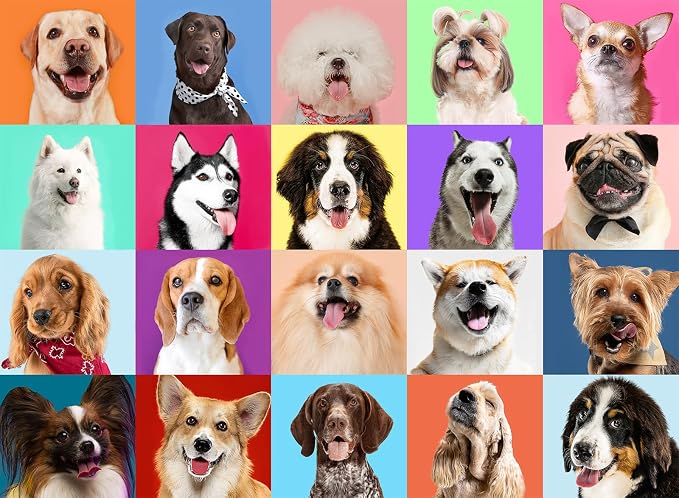 Puzzles for Kids Ages 6-8 Cute Dogs - Multicolor Dogs, 200 Piece Puzzles for Kids Ages 8-10 Year Old Learning Educational Jigsaw Puzzles for Kid Age 6 7 8 9 10 Year Old Toys Dog Gifts