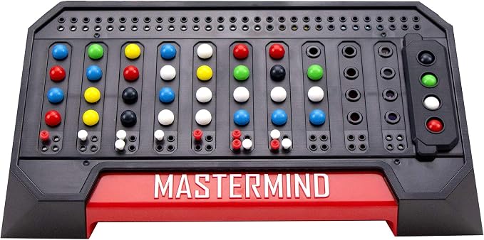 Pressman The Original Mastermind: The Strategy Game of Codemaker Vs. Codebreaker | Multicolor | Great Gift Idea | Promotes STEM Principles | 2 Players, Ages 8+
