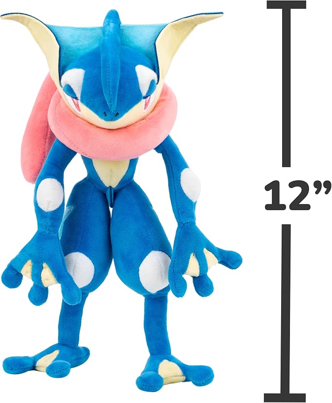 Pokemon Greninja Plush - 12-Inch Soft Plush with Authentic Details