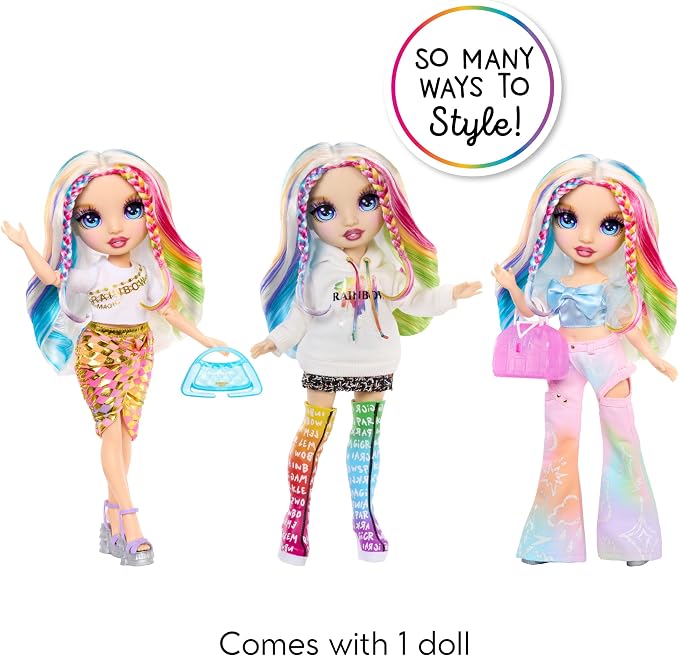 Rainbow High Amaya’s Rainbow Closet Playset + Exclusive Rainbow Doll, Bonus Fashion and Shoes, Purses, Hangers, Clothes Rack, Shelves, Kids Gift Ages 4+