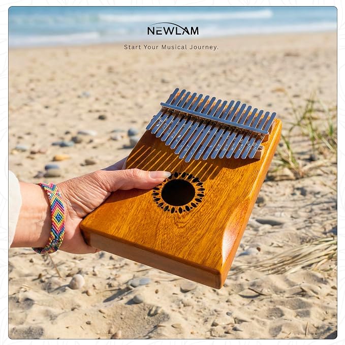 Newlam Kalimba Thumb Piano 17 Keys, Musical Gift for Kids and Adults