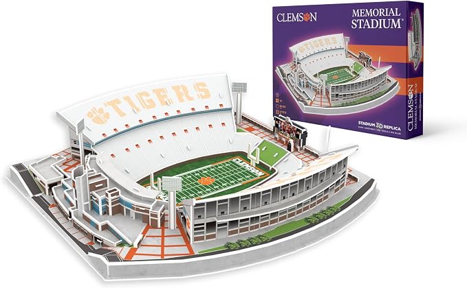 Pro-Lion 3D Jigsaw Puzzle of Memorial Stadium -94 Pieces | Home of Clemson Tigers | NCAA Football Gifts for Age 7+