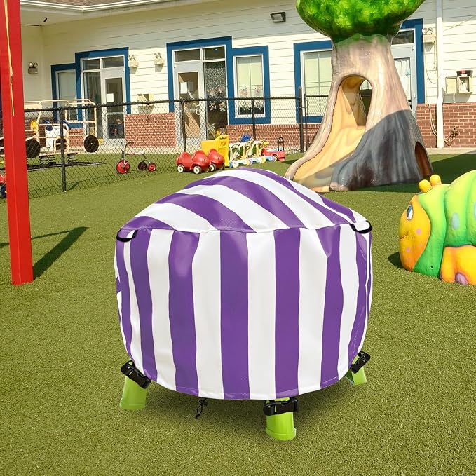 Water Table Cover Spiralin' Seas Waterpark Outdoor Sand Water Play Table Cover 34X34X18 inch-(Cover only)-Purple