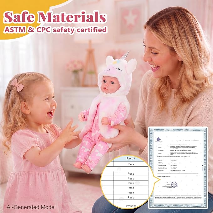 BABESIDE Baby Dolls, 17inch Large Realistic Cute Soft Body Baby Doll Real Life Baby Dolls with Accessories for 3+ Year Old Girls Gifts, Pretend Play, Collection