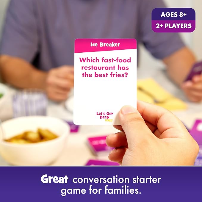 Let's Get Deep® Family Edition by Relatable - Family Conversation Cards - Get to Know Each Other Card Games