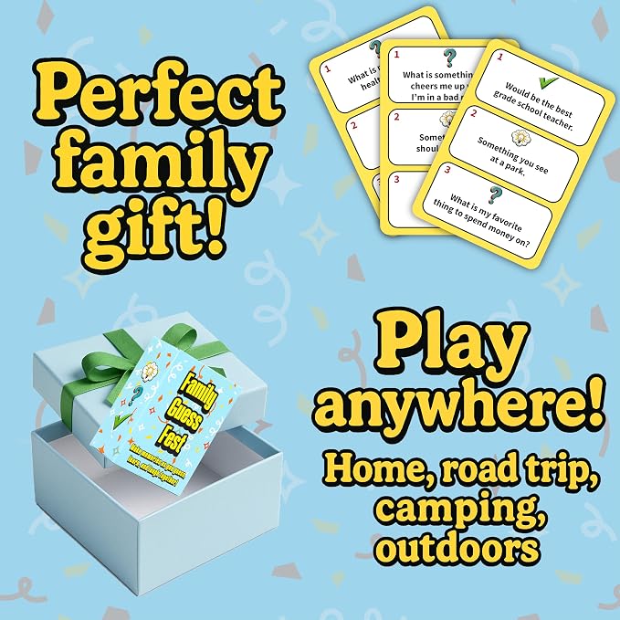 How Well Do You Know Your Family? Fun Trivia & Guessing Game for Kids, Teens & Adults - Family Game Night - Family Bonding Activities - Fun Family Games For Kids, Teens & Adults - Ages 8+, 3-8 Players