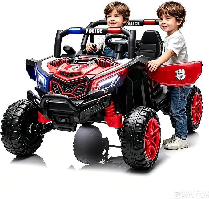 4WD UTV 24V Ride On Toys for Big Kids Ride On 2 Seater Ride On Toys Kids | 2 Seater Ride On Car for Kids Side-by-Side UTV Electric Cars for Kids Electric Ride Car Ride On Toys for Kids 4-8