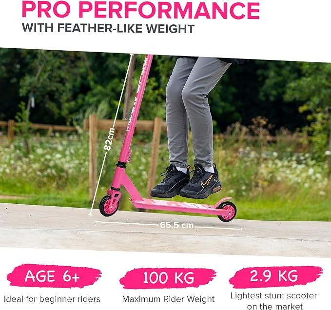 BOLDCUBE Stunt Scooter for Kids Ages 6-12 8-12 Years | Freestyle Pro 360° | Aluminium Deck | ABEC 7 | Micro Crystalized Deck