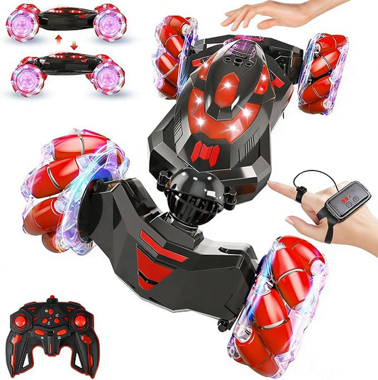 Gesture Sensing RC Stunt Car,Remote Control Car Toys for Ages 8-12,Drift Cars with Lights Music,4WD 360° Spins All Terrains Kids Toys RC Cars, 5-12 Best Birthday Gift for Kids