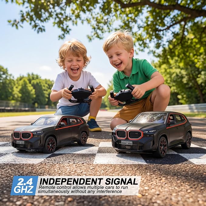 RASTAR BMW Toy Car 1:14 BMW XM Label Red Remote Control Car for Boys Kids RC BMW Model Car 2.4GHz, Openable Doors, Black | Officially Licensed, Ideal Gift, Working Lights, Independent Suspension, RC Car Model for Play & Display