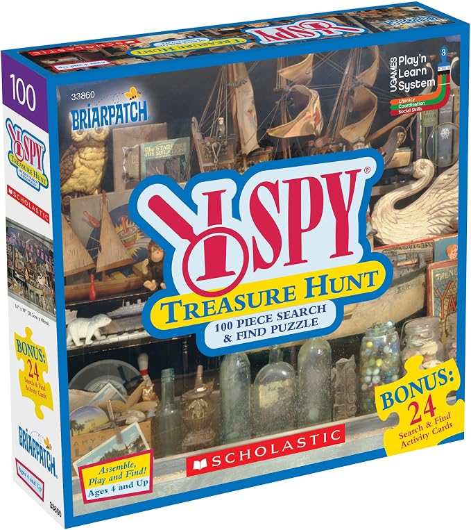 Briarpatch, I SPY Treasure Hunt 100 Piece Jigsaw Puzzle, Based On Search and Find Books, Preschool Learning for Kids