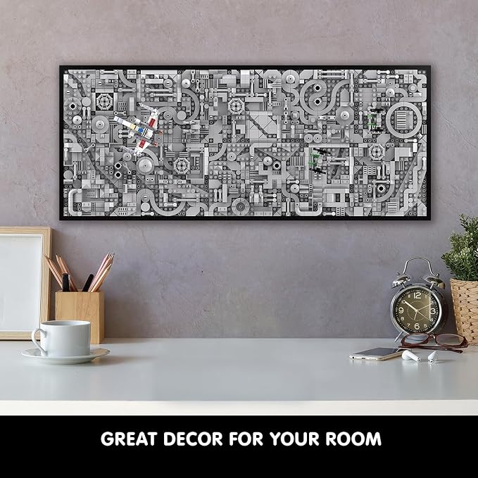 TG BLOCKS Star Trench 3D Wars Run Wall Art Craft Kit, Micro Brick Framed, Creative Activity Hobbies for Teens and Adults, DIY Home, Office Decor, Suitable for Kids 8+