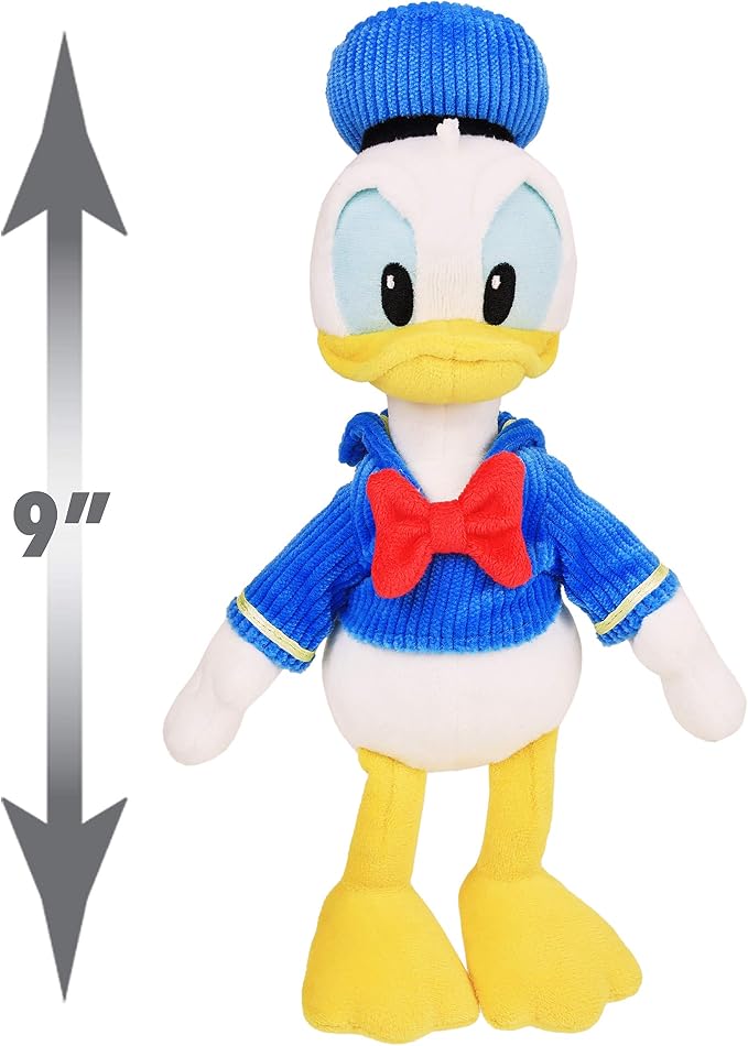Disney Junior Donald and Daisy Duck Beanbag Plushie 2-Pack, Stuffed Animals, Kids Toys for Ages 2 Up by Just Play