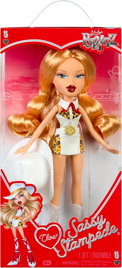 Bratz Sassy Stampede Cloe Fashion Doll with Accessories: Western, Cowgirl Style Clothes & Accessory Pieces﻿
