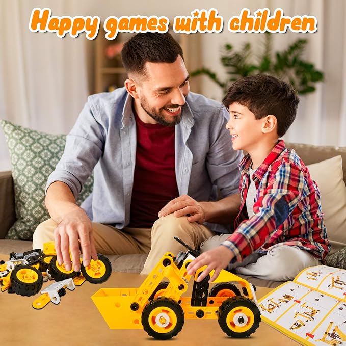 HOMETTER STEM Building Toys, 10 in 1 Construction Set for Preschool Kids, Educational Creative Games Holiday Idea Gift for 5+ Years Old, Stem Activities for Kids Ages 4-8 5-7 6-8 Boy Birthday Gifts