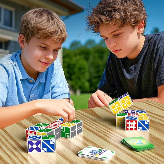 BBnote Matching Puzzle Game for Kids & Adults, Family Board Games Block for Boys & Girls Ages 6-8 8-12, 3+ Player Card Puzzles for Children 6+ Year Olds