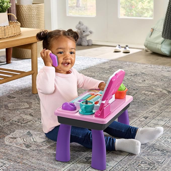 VTech Little CEO Learning Desk Toddler Activity Center, Pink