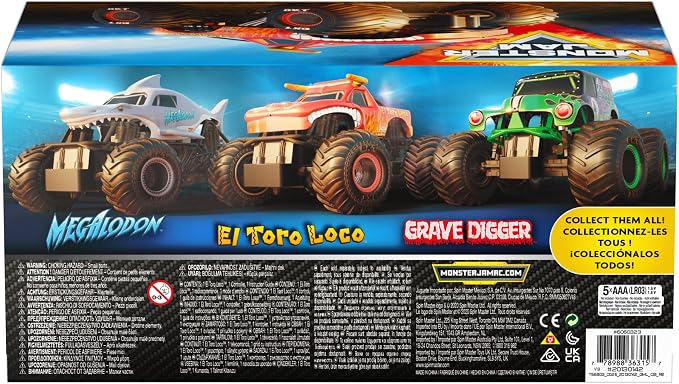Monster Jam, Official El Toro Loco Remote Control Monster Truck for Boys and Girls, 1:24 Scale, 2.4 GHz, Kids Toys for Ages 4 and Up