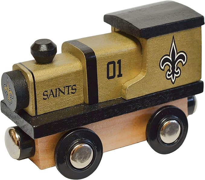 MasterPieces Wood Train Engine - NFL New Orleans Saints - Officially Licensed Toddler & Kids Toy